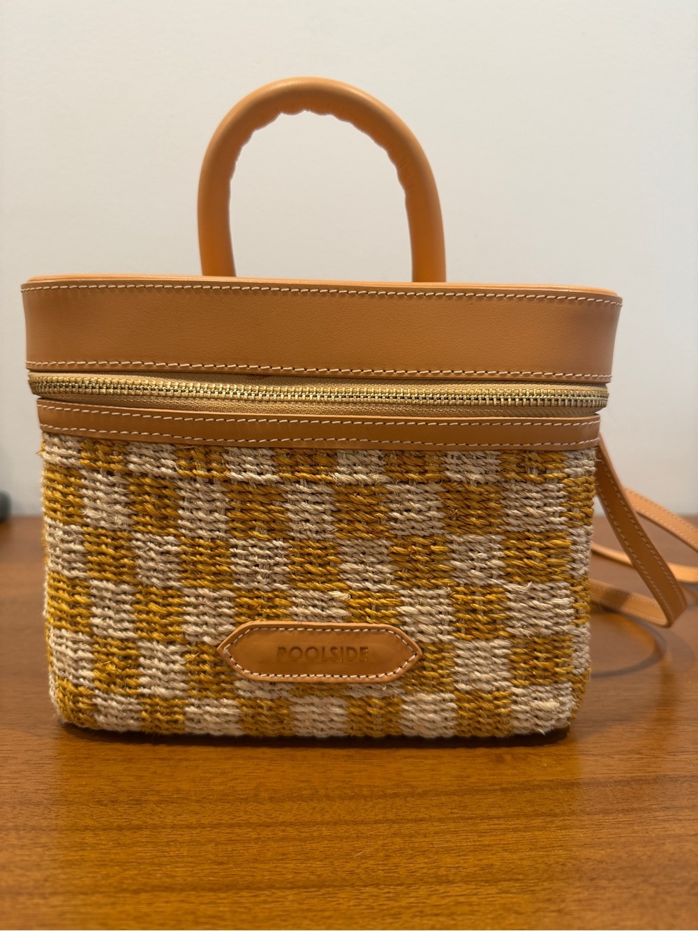 POOLSIDE Woven Top-Handle Crossbody